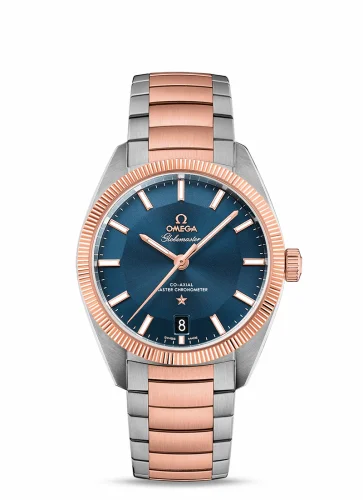 Omega Globemaster Stainless Steel / Sedna Gold / Blue / Bracelet 130.20.39.21.03.001 (13020392103001)